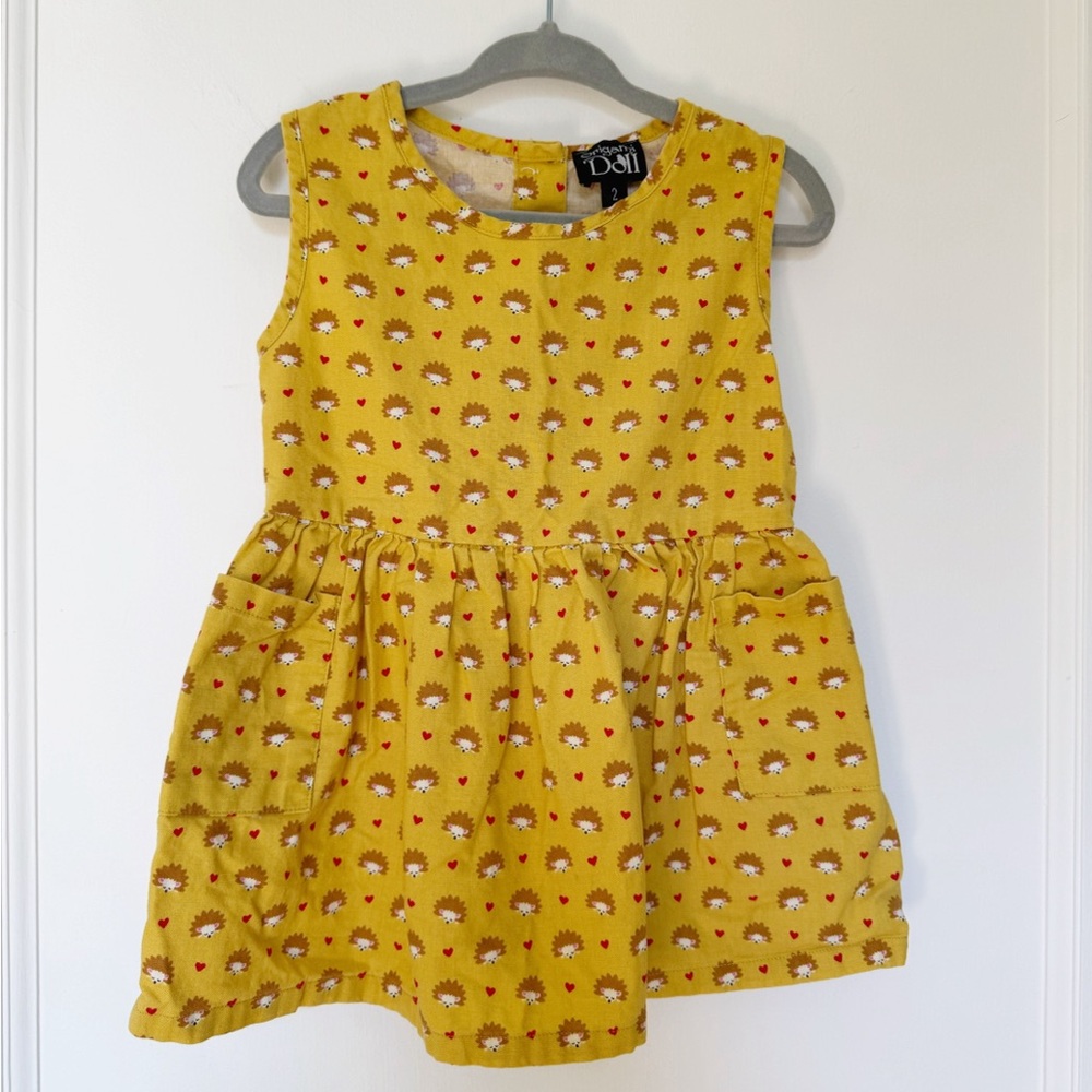Origami Doll Dress – Hedgehogs and Hearts